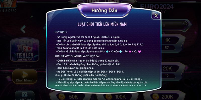 Luật chơi game chi tiết cho cược thủ